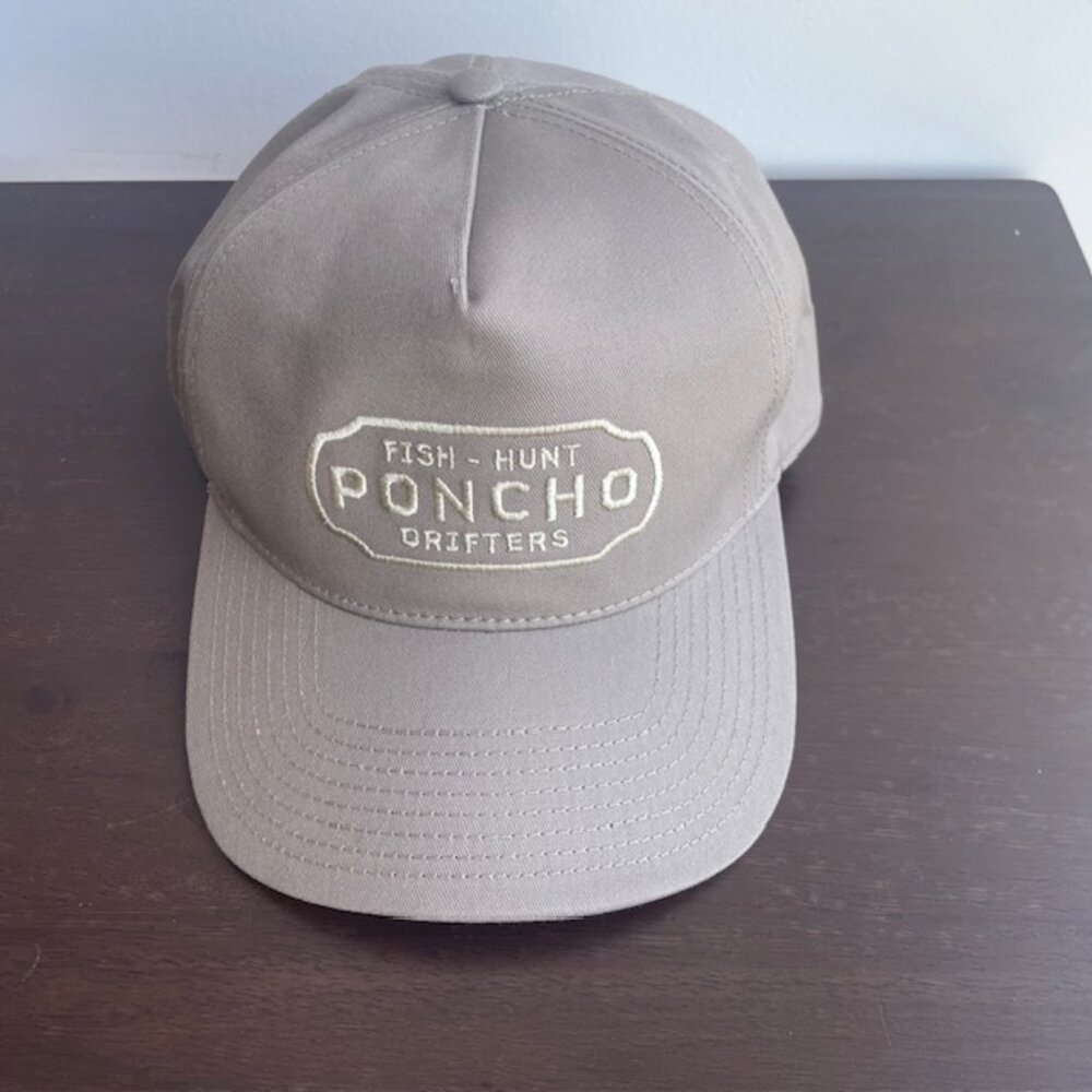 Poncho Outdoors Fish and Hunt Drifters Hat Snap Back Adjustable 100% Cotton